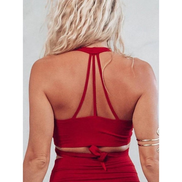 Royal Codes Crimson Red Serpent Top - Picture 2 of 4